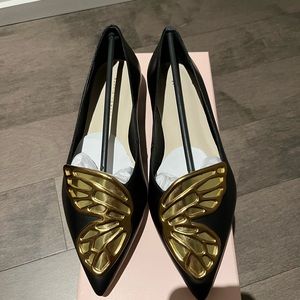 Brand New Sophia Webster ‘butterfly' leather flats IT 37